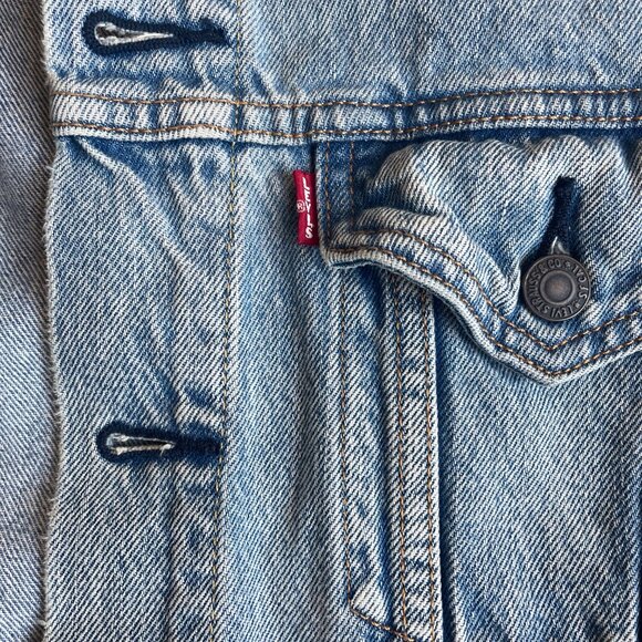 Levis Mens Denim Trucker Jacket - Picture 2 of 7
